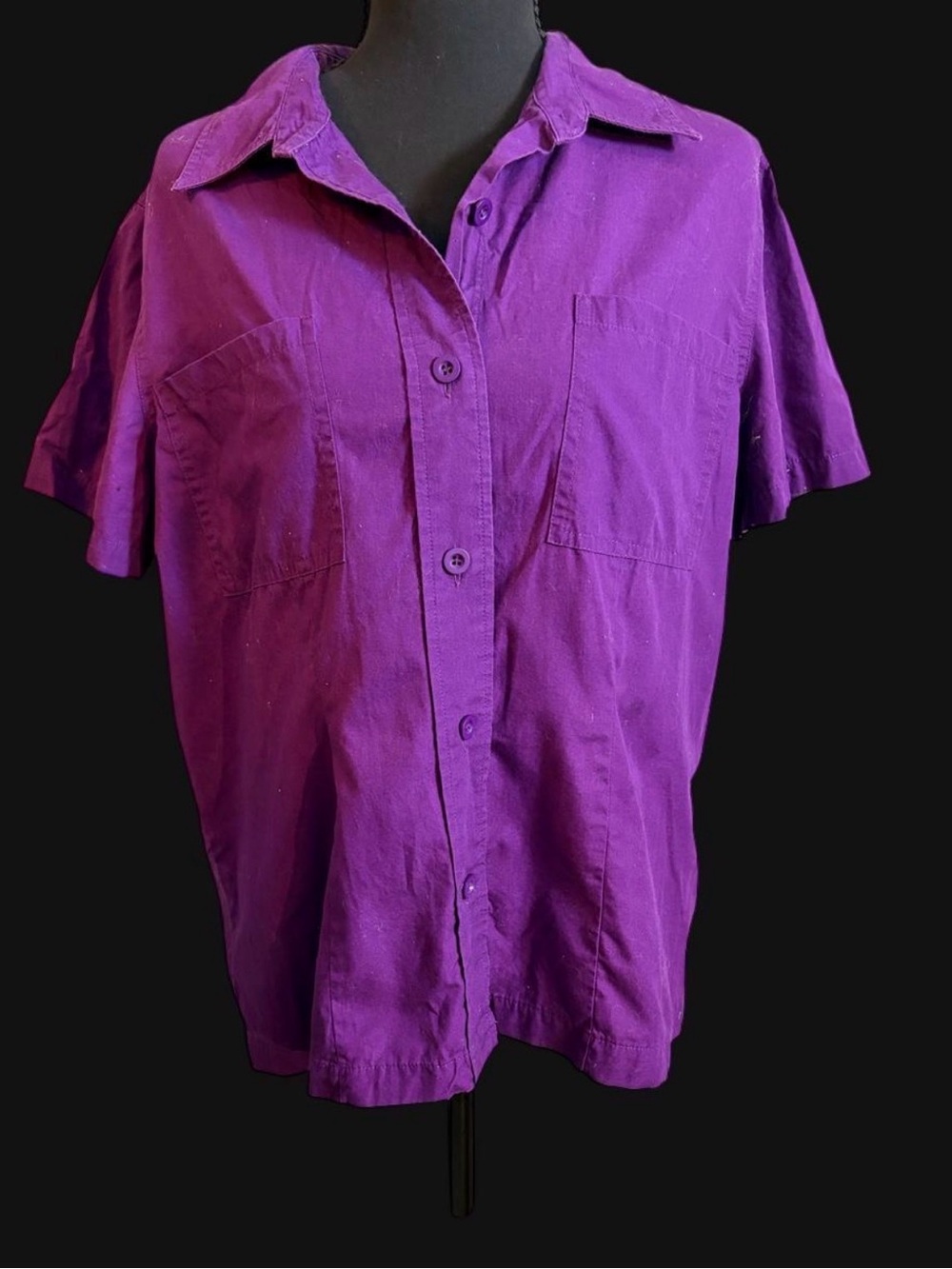 NY&CO Purple Cotton Shirt